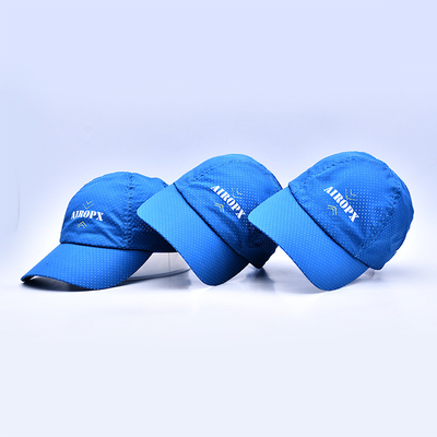 Màu xanh có thể điều chỉnh Snapback Vải nylon Khóa kim loại Cotton Nylon Polyester Golf Mũ cho các hoạt động ngoài trời