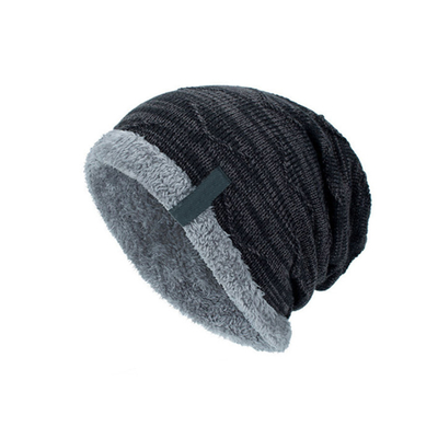 Slouch Wool Lông cừu Lông đan Mũ len Có thể gập lại Unisex Phong cách ngoài trời