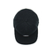 100% cotton phẳng Visor Mũ Snapback cao su Vá màu đen Mũ có cấu tạo