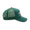 Mũ Trucker màu xanh lá cây có vành cong 5 tấm Mũ lưới xốp có logo chữ thêu