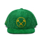 Mũ snapback Unisex 6 bảng màu xanh lá cây Vải nhung màu tùy chỉnh