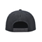 Custom 6 Panel Black Acrylic Closed Back Flex Fit Gorras Cap Phong thêu Sublimation Logo Underbrim Hip Hop Snapback mũ