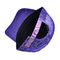 Tùy chỉnh 5 Panel Trucker Cap Visor Curved Eyelets Purple Mesh Hat Màu Logo Tùy chỉnh