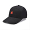 Oem 5 Panel Sport Papa Hat Embroidery Logo Màu đen Cotton Gorras Unisex Baseball