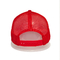 Mũ lưỡi trai thời trang Unisex Red lưới cho mùa hè với logo thêu phẳng