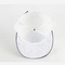 Thời trang White Flat Bill 5 Bảng điều khiển Spots Cap 3D Cao su Logo Hip Hop Cap For Man