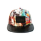 High-End ACE Unisex Creative Graffiti snapback Brim Cap Leather With Leather Patch