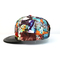 High-End ACE Unisex Creative Graffiti snapback Brim Cap Leather With Leather Patch