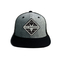 Mùa hè Lưới đen viền phẳng Mũ Snapback Bản vá tùy chỉnh Logo Hip Hop Trucker Cap