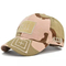 Retro Unisex Camo Quân đội có thể điều chỉnh Mũ bóng chày Quân đội Mũ cong vành mũ câu cá