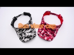 Nhà máy BSCI Tùy chỉnh In kỹ thuật số Ngụy trang Mũ chơi gôn thể thao Mũ che nắng đi biển có thể điều chỉnh