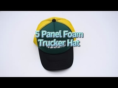 6 Panel Mesh Back Trucker Hat Custom Embroidery Logo Nhãn hiệu riêng Mũ bóng chày bông