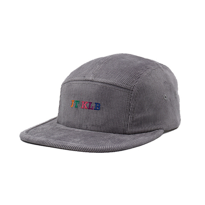 Cotton Corduroy không có cấu trúc 5 Panel Camper Cap cho chạy ngoài trời