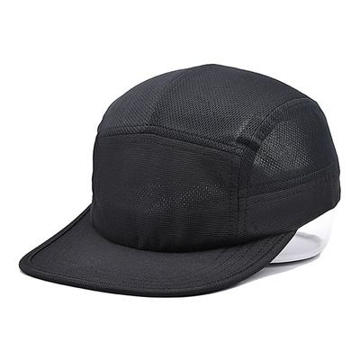 Lưới thoáng khí tùy chỉnh Mũ chạy 5 bảng Mũ cắm trại bằng nylon có thêu