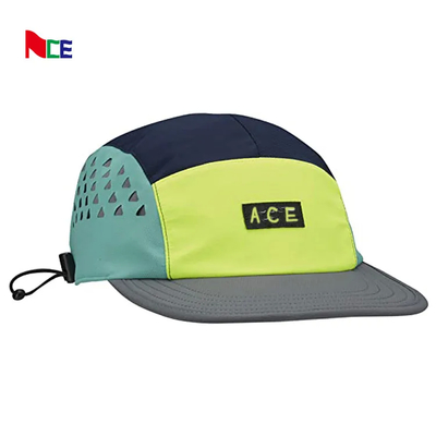 Logo thêu 5 bảng Camper mũ với Flat Edge Nylon Webbing một kích thước phù hợp tất cả