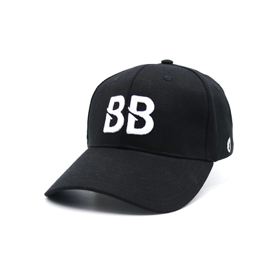 Hình dạng dây đai điều chỉnh 6 Panel Baseball Cap với việc cong và các đường may tăng cường