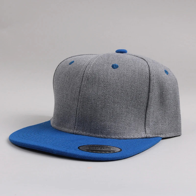 Người lớn mới 6 Panel Snapback Cap Custom Hai tông Flat Edge Snapback Cap