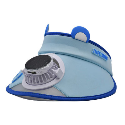 Mũ quạt năng lượng mặt trời hình gấu con dễ thương Hàn Quốc cho trẻ em, mũ che nắng rộng vành hoạt hình tùy chỉnh cho bé trai và bé gái