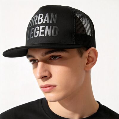 In màn hình Logo 5 Panel Trucker Cap Unisex thoải mái phù hợp lý tưởng mọi mùa điều chỉnh đầu trang nhẹ