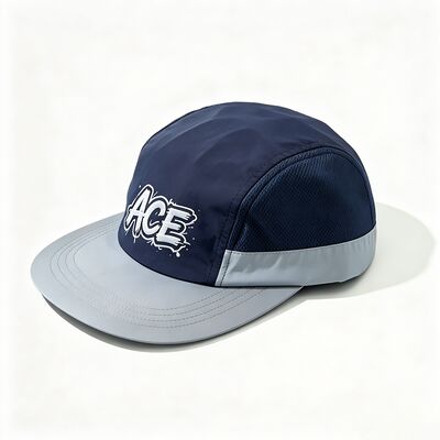 Unisex 5 Panel Camper Hat Medium Border Length Contrast Stitching Lightweight Durable phù hợp cho mặc bình thường và ngoài trời