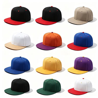 Cotton Flat Brim Snapback Mũ Logo tùy chỉnh có vải bền lý tưởng cho các sự kiện thể thao thời trang đô thị và bình thường