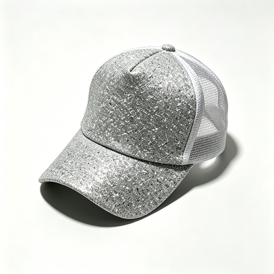6 Panel Trucker Cap with Breathable Mesh Panels Adjustable Snapback Closure và tùy chọn logo thêu