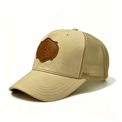 Tùy chỉnh 6 Panel Trucker Cap với vương miện cao cấp và thắt lưng bông hấp thụ cho tất cả các mùa