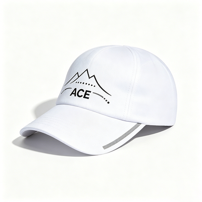 Mũ thể thao thoáng khí bằng vải polyester có dây đeo bằng kim loại Mũ thông thường có thể điều chỉnh thoải mái không có cấu trúc cho các hoạt động ngoài trời