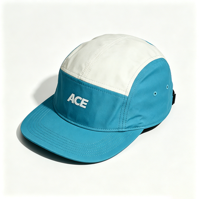 5 Panel Camper Hat với Flat Brim Sports Mesh Sweatband Một kích thước phù hợp với tất cả các hoạt động ngoài trời