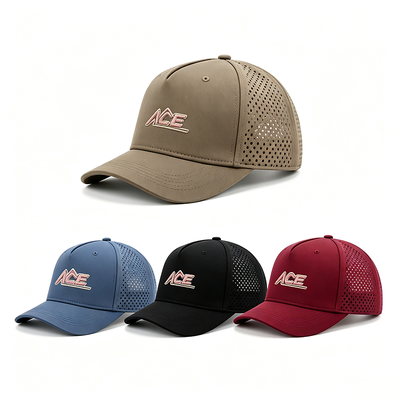 Mũ lưỡi trai unisex sáu mảnh với 2 lỗ thông hơi, thiết kế nhẹ thoáng khí, hoàn hảo cho thể thao, trang phục thường ngày và sử dụng hàng ngày