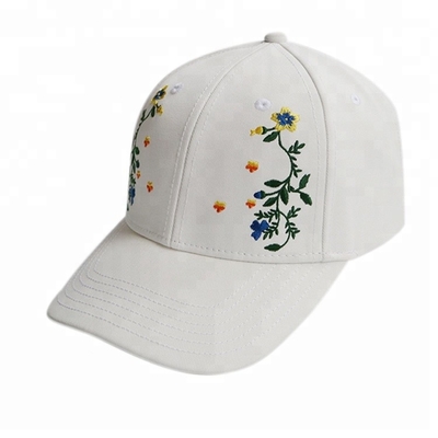Phụ nữ mùa hè dễ thương thêu mũ bóng chày Hoa có kích thước 56 ~ 60 Cm