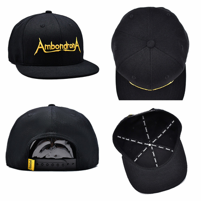 Mũ Snapback vành phẳng tùy chỉnh Thêu mũ bóng chày phẳng Bill