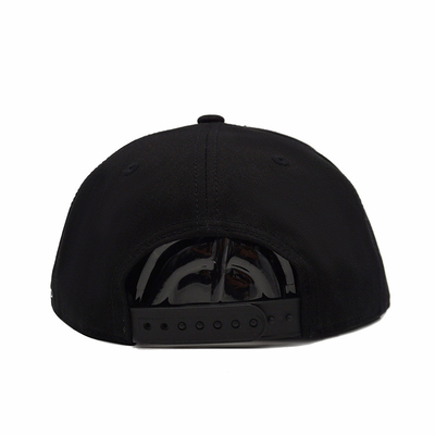 Unisex Flat Brim Snapback Cap Hoa văn nổi Khóa nhựa ODM