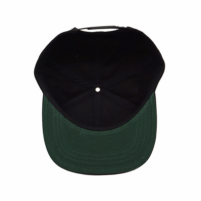 Unisex Flat Brim Snapback Cap Hoa văn nổi Khóa nhựa ODM