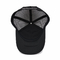 Mũ lưỡi trai thể thao 5 ô dạng lưới màu đen dành cho nam và nữ Mũ lưới có vương miện cao có thể điều chỉnh được