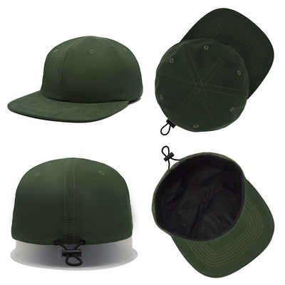 Hort Brim 6 Panel Hat Flat Billed Sport Cap Anti Sweat Kem chống nắng Trucker Phong cách bóng chày