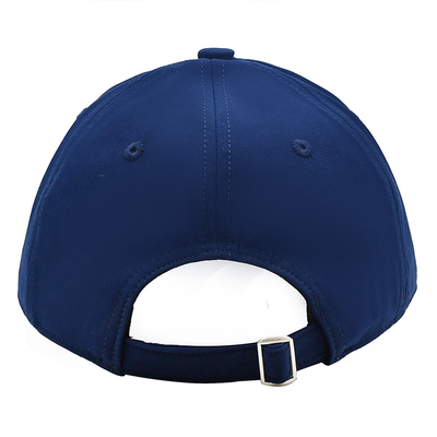 Mũ bóng chày cotton 54cm 6 ô màu xanh Unisex Logo tùy chỉnh có thể điều chỉnh