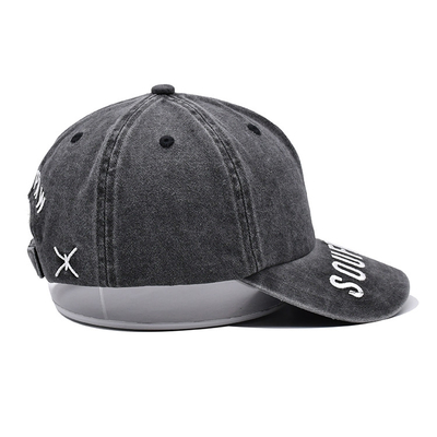 BSCI Solid Washed Cotton Twill Sports Cap 6 Bảng không có cấu trúc