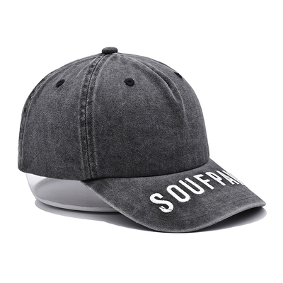 BSCI Solid Washed Cotton Twill Sports Cap 6 Bảng không có cấu trúc