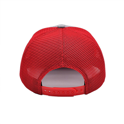 Mũ Trucker 6 bảng tùy chỉnh Logo thêu lưới Polyester