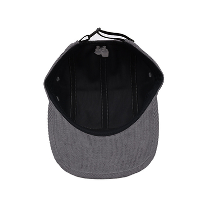 Cotton Corduroy không có cấu trúc 5 Panel Camper Cap cho chạy ngoài trời
