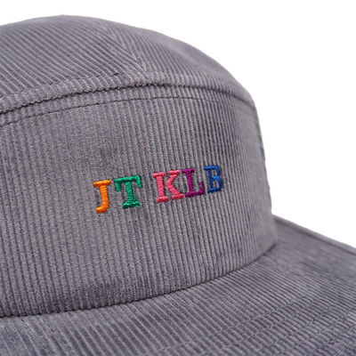 Cotton Corduroy không có cấu trúc 5 Panel Camper Cap cho chạy ngoài trời