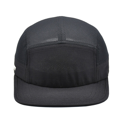 Lưới thoáng khí tùy chỉnh Mũ chạy 5 bảng Mũ cắm trại bằng nylon có thêu