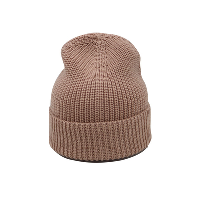 OEM Acrylic Polyester Đan Mũ Beanie Chu vi 58CM