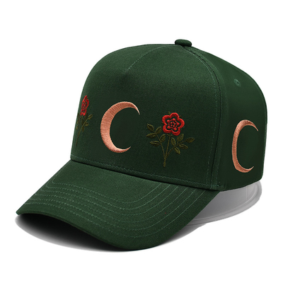 Mũ snapback cong phẳng 5 bảng có logo thêu Mũ bóng chày có cấu trúc