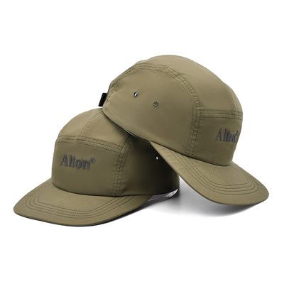Lưới thể thao Snapback 5 bảng Mũ cắm trại Chất liệu cotton nylon Polyester