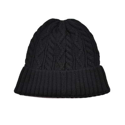 Acrylic Polyester Wool Merino Beanie Mũ vải thông thường