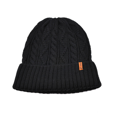 Acrylic Polyester Wool Merino Beanie Mũ vải thông thường