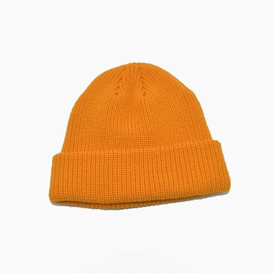 Nhân chỉnh màu vàng đan nón mũ 58cm cho mùa đông Unisex người lớn