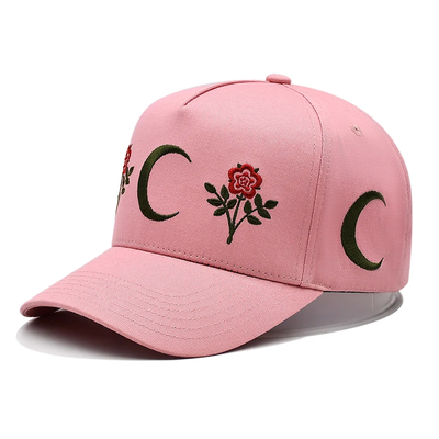 Tay rửa 5 tấm mũ bóng chày với vương miện giữa và đường cong đỉnh visor